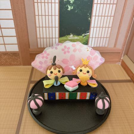 ミニチュア粘土細工おひなさま