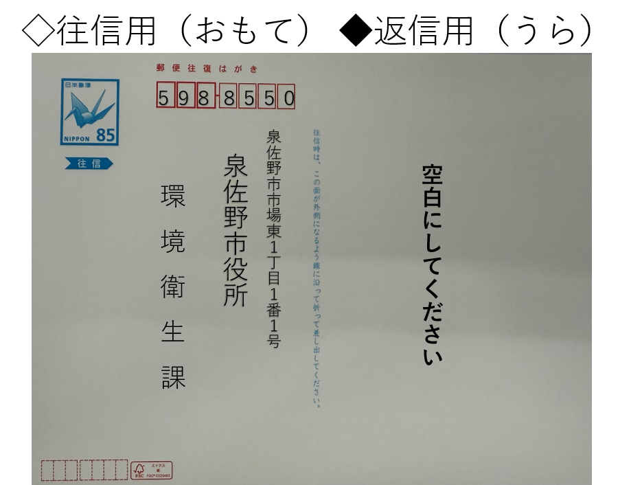 往信面の書き方