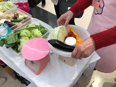 野菜の目ばかりてばかりの様子