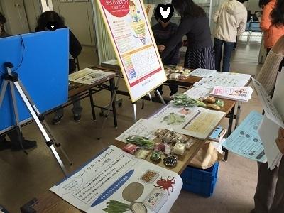 骨を強くする食事のポイントの展示の様子