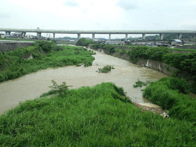 大雨の後1