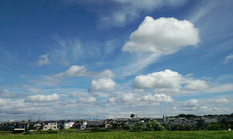 台風の空1