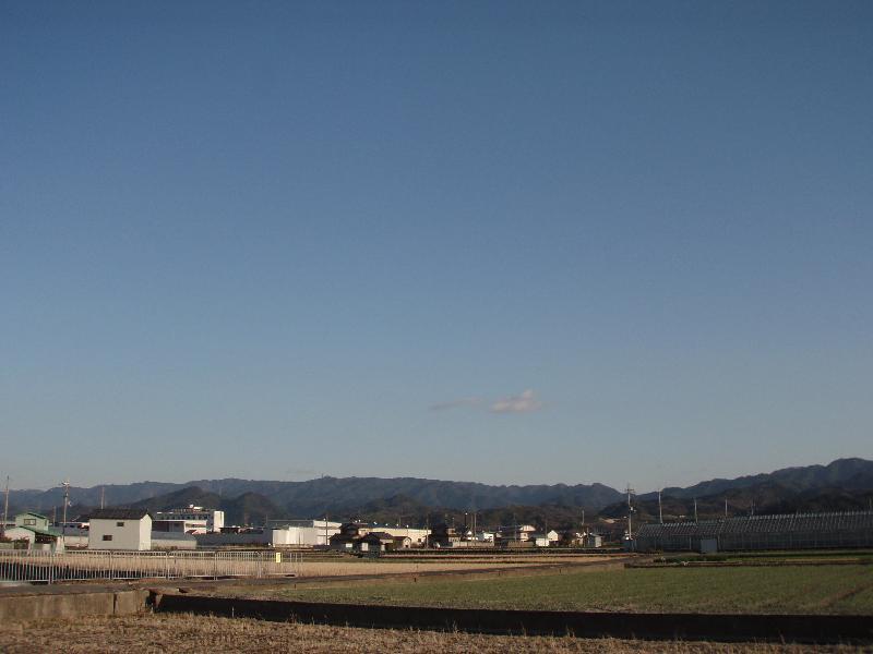 大きな空 冬景色