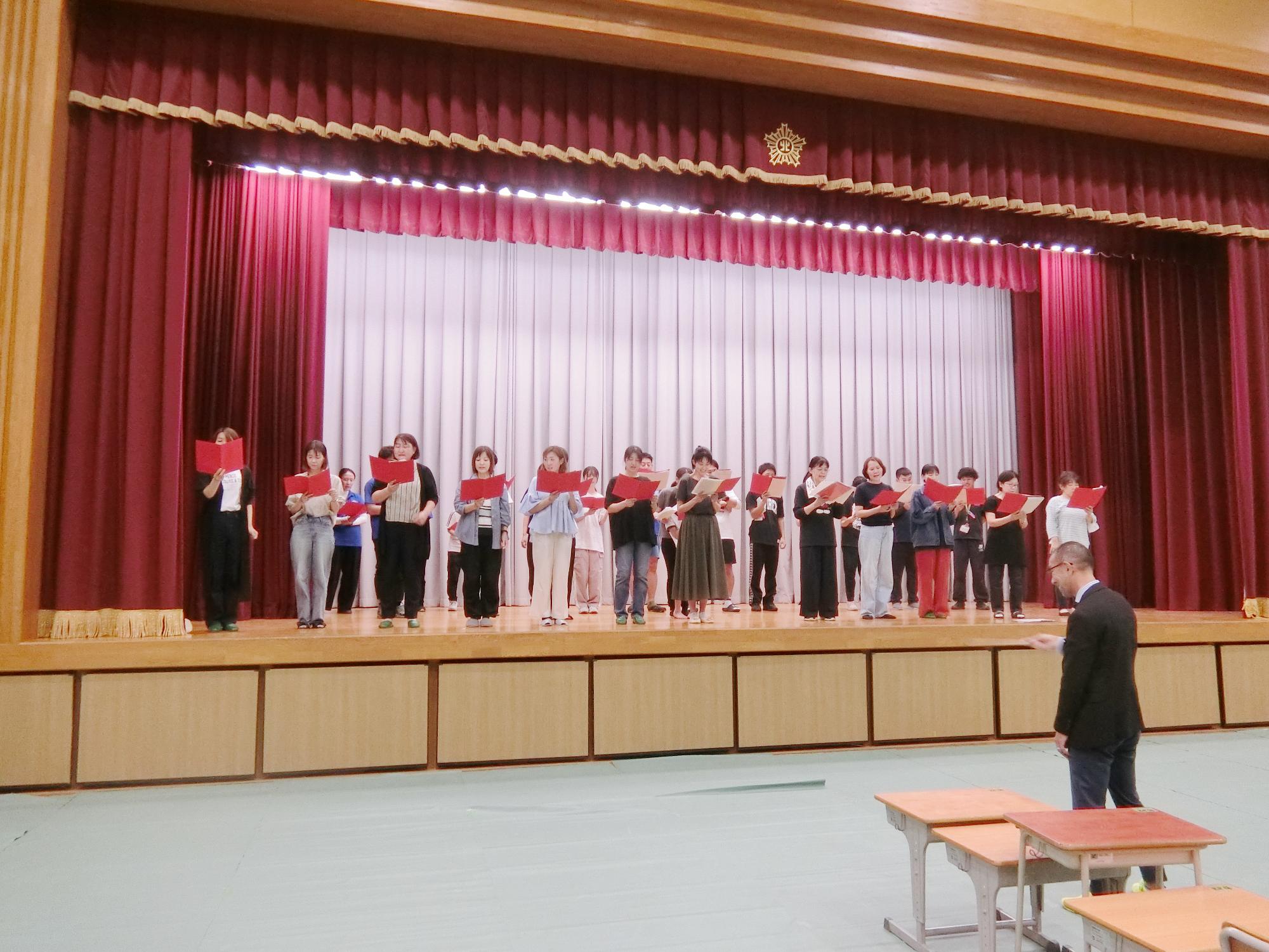 コーラスのリハーサル