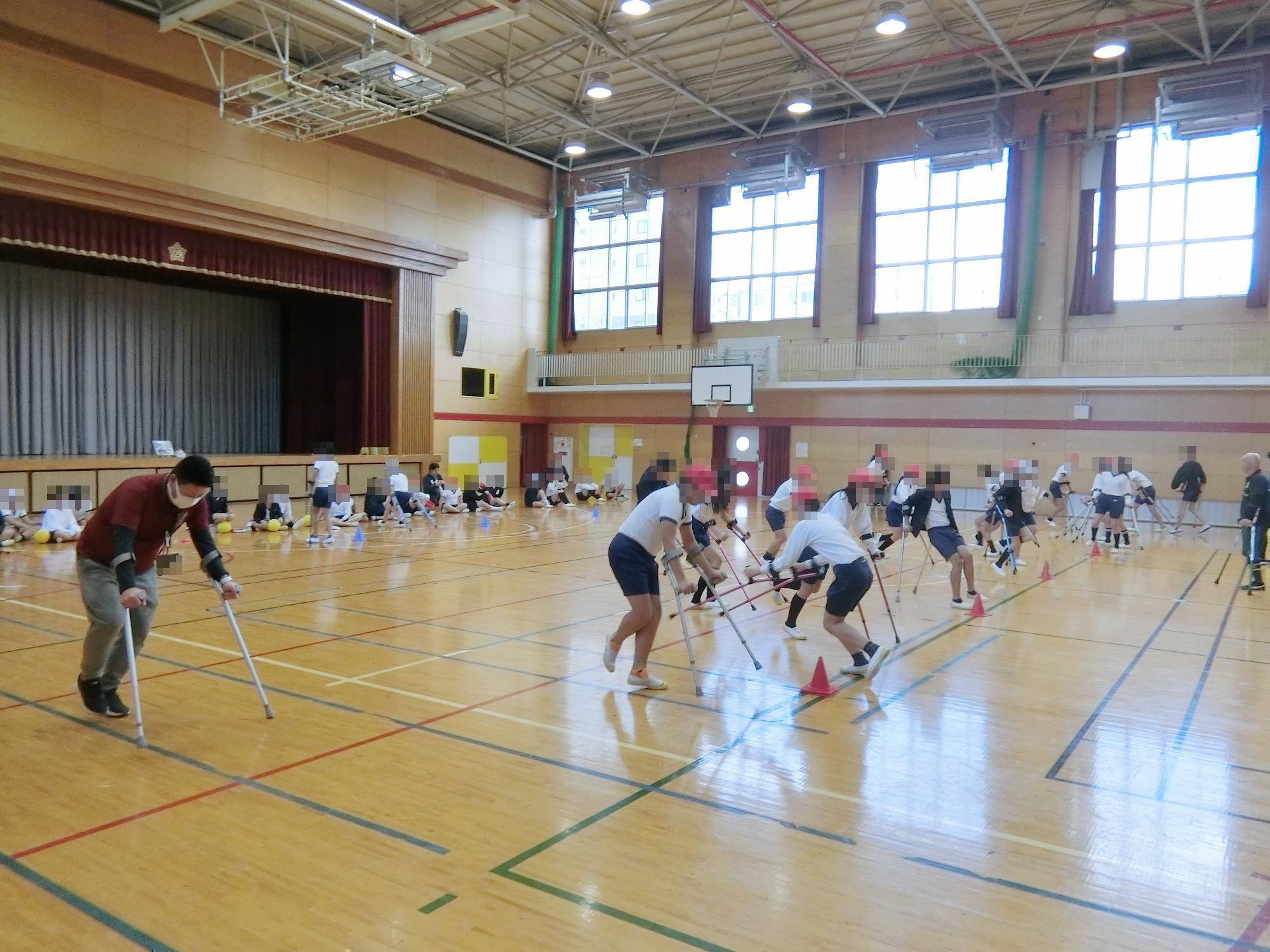 アンプティサッカー体験