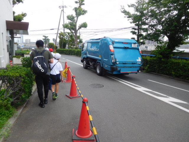 清掃組合到着