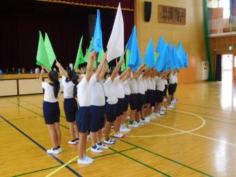 運動会の練習 中学年1