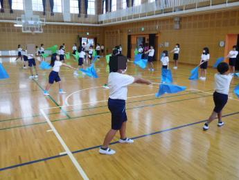 運動会の練習 中学年3